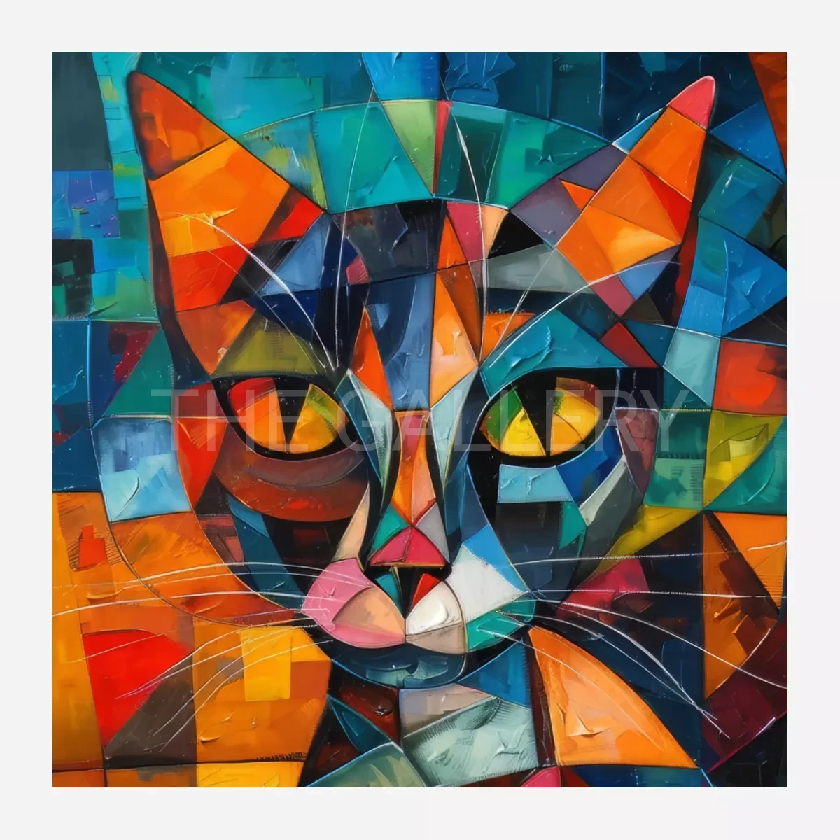 CWA00463 Geometric Cat