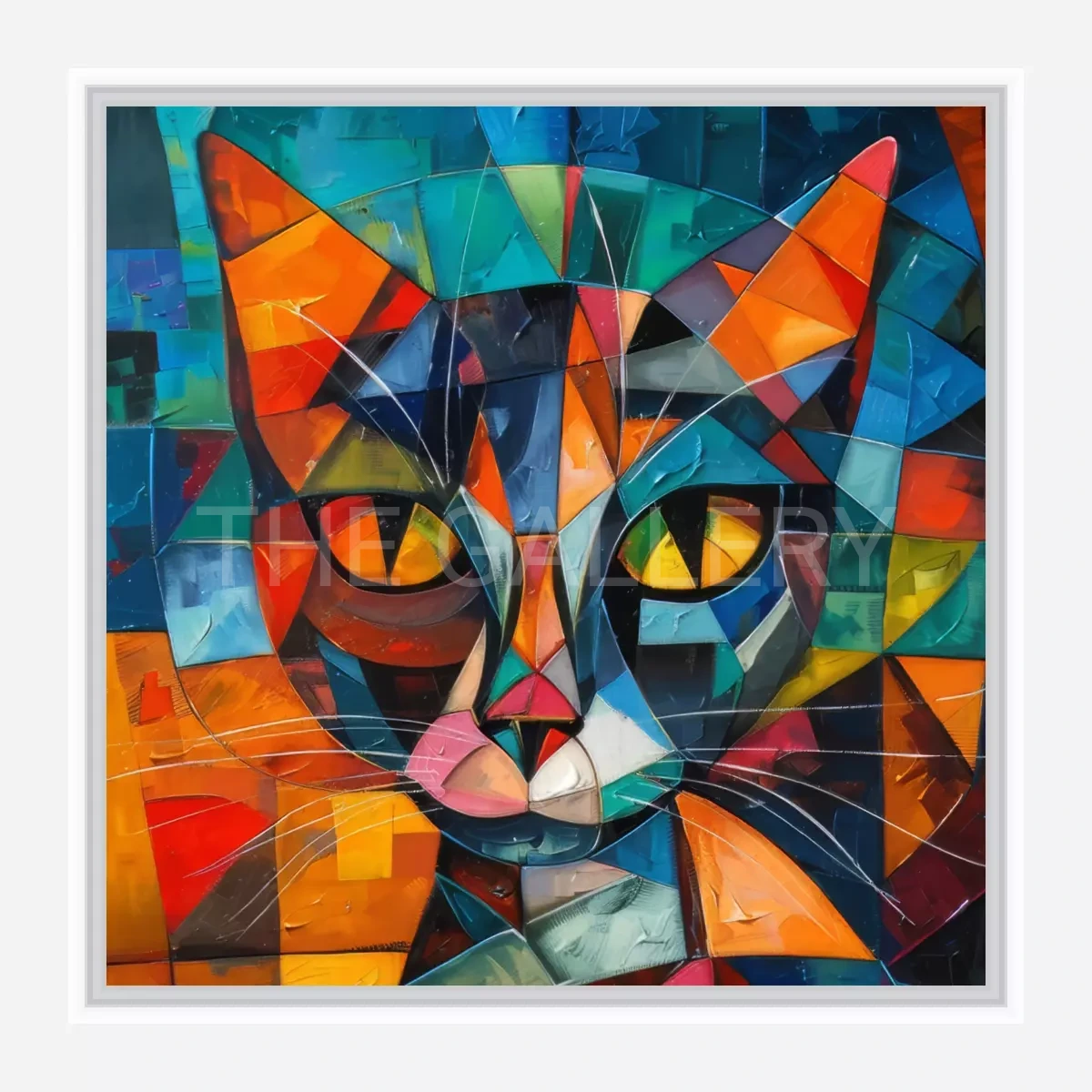 CWA00463 Geometric Cat