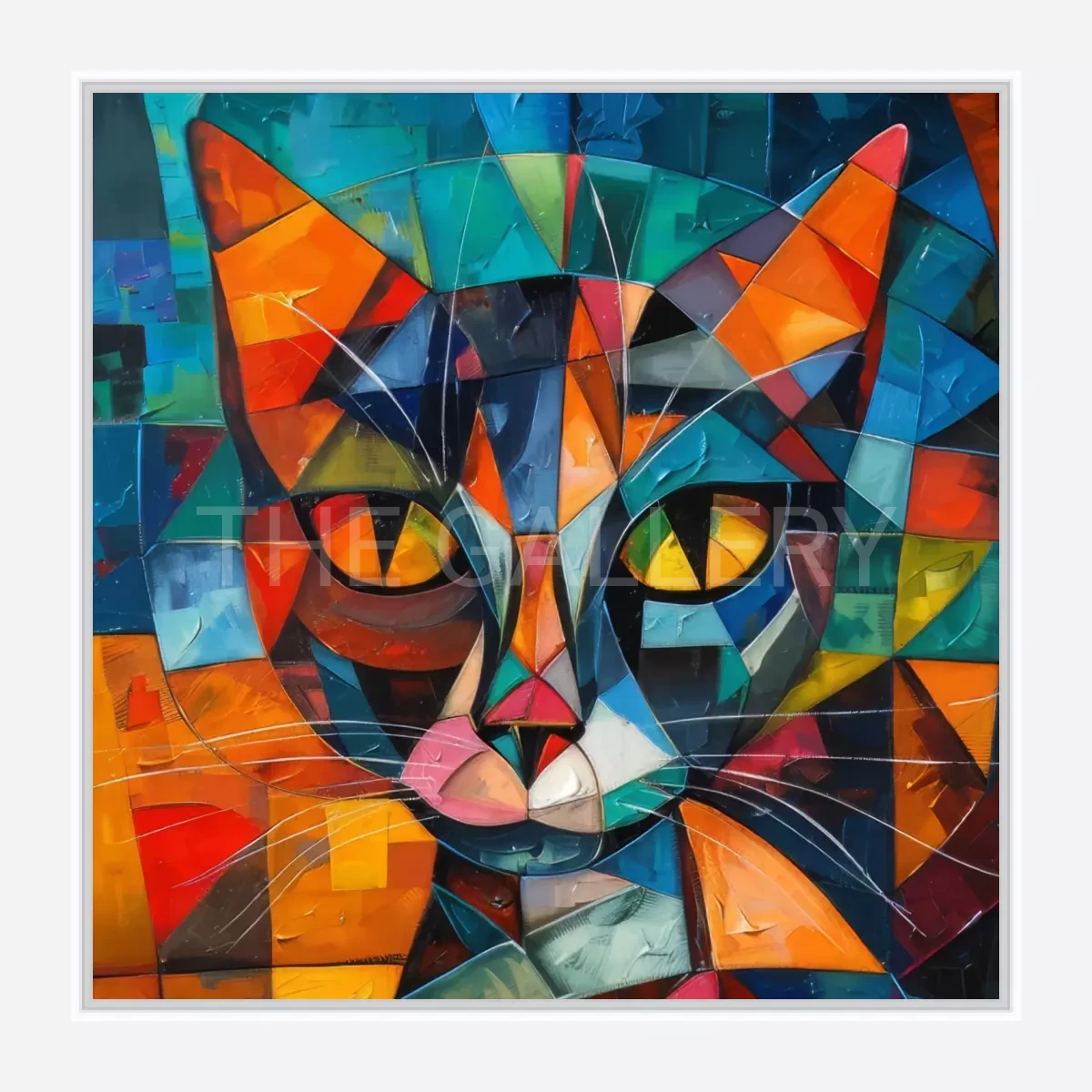 CWA00463 Geometric Cat