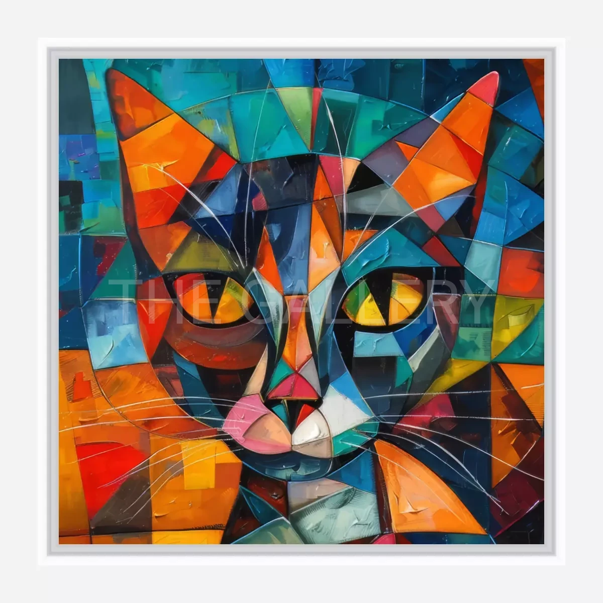 CWA00463 Geometric Cat