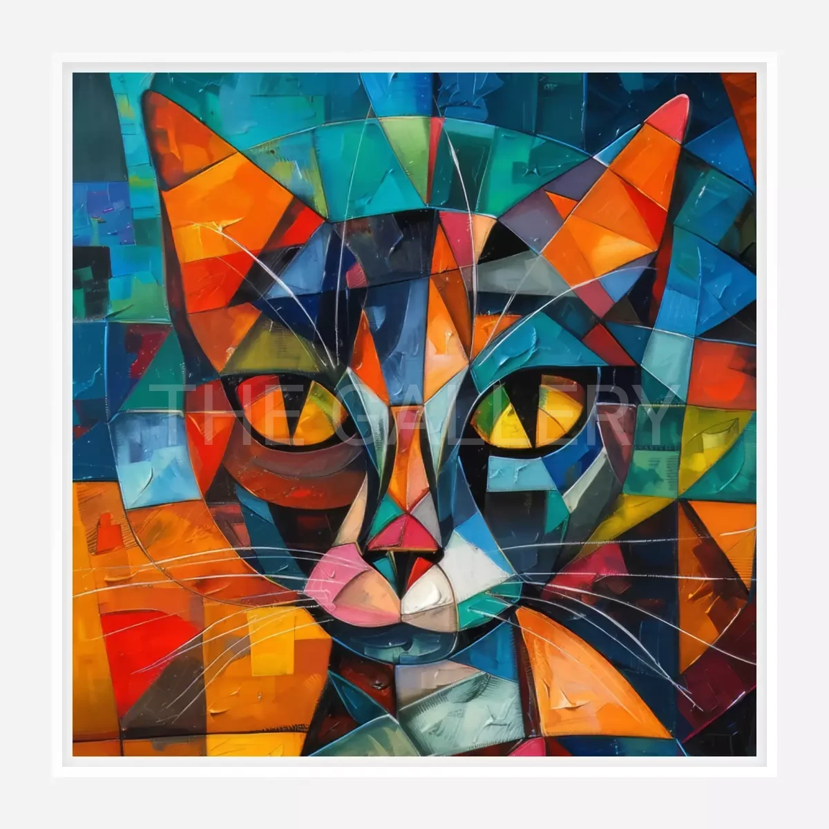 CWA00463 Geometric Cat