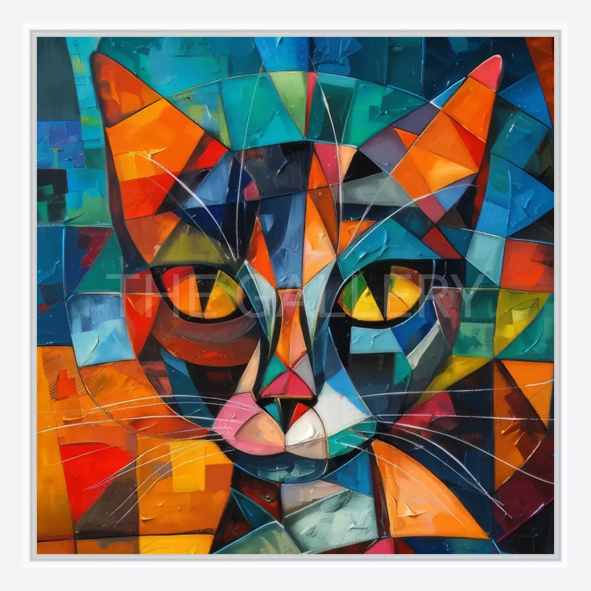 CWA00463 Geometric Cat